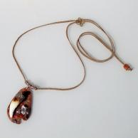 獣牙と両剣水晶スチームパンクパレットネックレス:全体