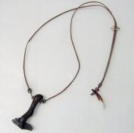 シホーテアリン隕石の斧ハンドメイドネックレス・全体