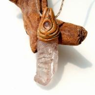 アイスクリスタル・ムーンストーンネックレス・正面