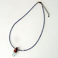 アクアマリンとペリドットペンダントネックレス・全体