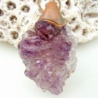 エレスチャルアメジストハンドメイドネックレス・正面