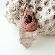 アイスクリスタル・ムーンストーンネックレス・正面