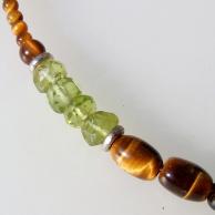 ヒマラヤ水晶タイガーアイ未来懐古的スチームパンクジュエリー